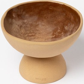 Resim MOCHA STONEWARE AYAKLI ÇUKUR SERVİS KASESİ 