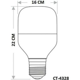 Resim Cata CT-4328 Torch E27 65W LED Ampul 7100 Lumen Süper Parlak Beyaz Işık 6400K Tasarruflu 