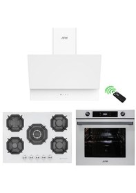 Resim Eminçelik ve AFM Tech 22 386 + FM7701 + FM3401 Ankastre Set Beyaz 