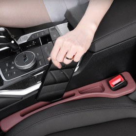 Resim 2 Adet Araç Koltuk Aralığı Dolgu Seti - Geliştirilmiş Çok Fonksiyonlu Yan Cep Tasarımı, Sızdırmaz ve Güvenli Evrensel Uyum - Telefon/Anahtar/Kartlar için Araç İçi Depolama Organizatörü - Sedan/SUV/Van Modellerine Uygun Yumuşak Esnek Malzeme - Çok Renk Seçeneği, Kolay Kurulum İç Aksesuar 
