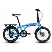 Resim Carraro Flexi 108 20 Jant Hd Katlanır Bisiklet (Metalik Koyu Gri Turkuaz) 