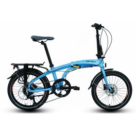 Resim Carraro Flexi 108 20 Jant Hd Katlanır Bisiklet (Metalik Koyu Gri Turkuaz) 