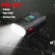 Resim 1 adet MACROCOSM Süper Parlak Alüminyum Bisiklet Kafa Lambası - USB Şarj Edilebilir, 6 Aydınlatma Modu, Dağ ve Yol Bisikletleri için Uygun, Dayanıklı Bisiklet Aydınlatma Aksesuarı, Gece Sürüşü için Bisiklet Lambaları, Şık Kafa Lambası Tasarımı, Yüksek Kaliteli LED Lambalar 