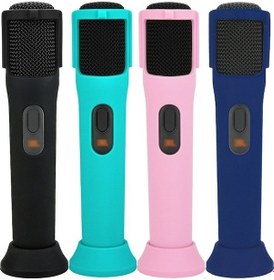 Resim Rogfer Jbl Partybox Kablosuz Mikrofon Silikon Koruyucu Kapak Mikrofon Kılıfı İçin Siyah 