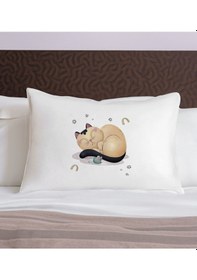 Resim Bk Gift Eğlenceli Kedi Tasarımlı Pamuklu Yastık Kılıfı-2 50x70cm , Sevgiliye , Ev si, Tasarım Ev Tekstili 