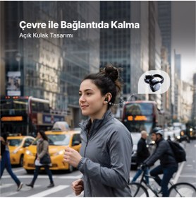Resim Ttec AirBeat Onyx Açık Kulak Tasarımlı Klipsli Kablosuz Bluetooth Kulaklık - 2KM178 
