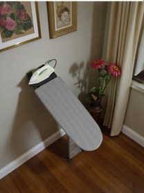 Resim Ütü Masası Papatya Duvara Monte Katlanabilir Ütü Masası Pratik Sağlam Metal Yapılı Gri 