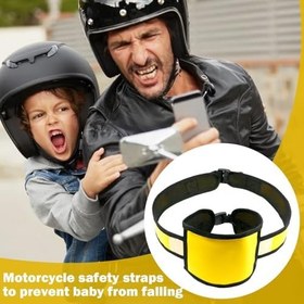 Resim Çocuk Güvenliği Motosiklet Koşum Takımı | Çok Fonksiyonlu Ayarlanabilir Emniyet Kemeri | Scooter yolcu aksesuarları, işe gidip gelme seyahati için dış mekan ekipmanları 
