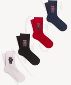 Resim Mono Socks Çocuk 4'lü Teddy Bear Ayıcıklı Çorap 