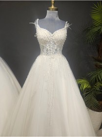 Resim BY SD MY DREAM Inci detayli soft gelinlik 