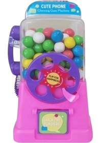 Resim Konsev Telefon Sakız Makinesi Mavi 