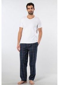 Resim Cacharel Erkek Dokuma Pijama Takımı 2238/lacivert 8 Lacivert 