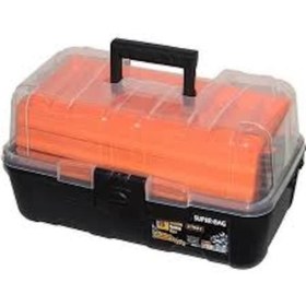 Resim Super-Bag Şeffaf Balıkçı Takım Çantası 16" (Üç Raflı) 