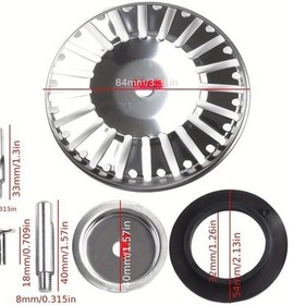 Resim Dashanshop 84mm Çelik Lavabo Filtresi Paslanmaz Duş Banyo Korozyon Dayanıklı 