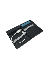 Resim Usb Şarjlı Metal Çakmaklı Kısa Sigara Tabakası 