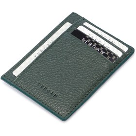 Resim Yeşil Deri Unisex Kredi Kartlık - S1KK00001676-I5T 