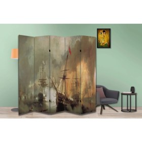 Resim Tarih Temalı Özel Tasarım Paravan Room Divider 180 x 200 cm 