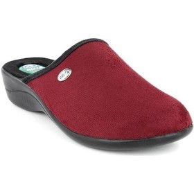 Resim Darcie Anatomik Topuk Dikeni Ev Bayan Terlik-bordo Bordo 