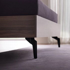 Resim Enza Home Cordell Başlıklı Karyola Set - Gri 