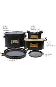 Resim Evstyle 5 Parça Çok Amaçlı Mutfak Saklama Çeyiz Seti 