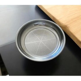 Resim Paslanmaz Krom Yemek Makarna Süzgeçi Süzgeç Kevgir Orta Boy Metalik Gri 