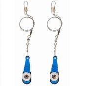 Resim Bueattuh 2x Kayak Balıkçılık Downrigger Outrigger Trolging Serbest Bırakma Klibi Ayarlanabilir Gerilim Çıkış Klibi 5 5 x 1 7 x 2 6cm Mavi (Yurt Dışından) 