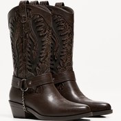 Resim Bershka Desenli kovboy çizmesi 