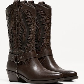 Resim Bershka Desenli kovboy çizmesi 