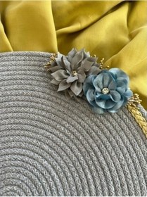 Resim Periboia Decohandy 39cm Çiçekli Jüt Örme Supla Amerikan Servis 