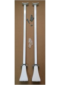 Resim Panel Radyatör Ayağı / Yer Konsolu 90 Cm Yere Sabitleme Beyaz 1 Çift 2 Adet 
