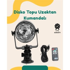 Resim MCM Group Müzik Ritmine Uyumlu 7 Modlu Renkli Disko Topu Işığı 