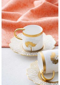 Resim Acar Hadeon Gold 6 Kişilik Kahve Fincanı Takımı Hxf-06800 Gold 