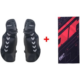 Resim GP KOMPOZİT Universal Bacak Koruma Örtüsü Siyah-Gri (1 Adet Boyunluk Hediye) 