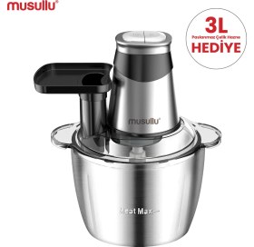 Resim 3l Metal Doğrayıcı, Rende Fonksiyonlu, Pratik ve Şık Tasarım 