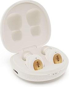 Resim Marley True Wireless Champion kulaklık - Kompakt Bluetooth 5.0 kulaklık, hızlı şarj fonksiyonu ve şarj kutusu ile 28 saate kadar çalma süresi, çevre dostu bambu tasarım 