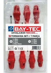 Resim Bay-tec Mk4508-04 Tornavida Klasik Set Yıldız-düz 7 Parça 