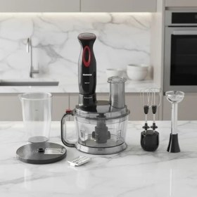 Resim Esmo Home Homend Functionall 2851H Mutfak Robotu Siyah Kırmızı 