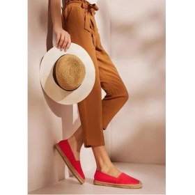 Resim Su Espadril Aileen Kırmızı Kadın Düz Espadril 
