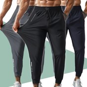 Resim Erkekler için Hızlı Kuruyan Atletik Koşu Pantolonları - Buz Küpü Desenli Nefes Alabilen Hafif Polyester-Spandeks Karışımı, Spor Salonu, Bisiklet, Golf ve Dış Mekan Yaz Aktiviteleri İçin Düzenli Kesim, Elastik Bel Bandı 