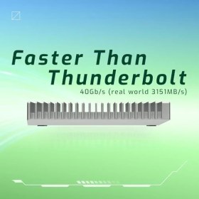 Resim Owc Express 2 Tb 1m2 40 Gb/s Taşınabilir Nvme SSD Sürücü Usb4 (Thunderbolt Uyumlu/usb-C), Alüminyum Soğutucu Muhafazalı Ultra Hızlı Harici SSD Sürücü (Yalnızca Kutu) 