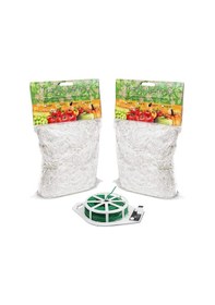 Resim Lebihmurah 4321 Adet 5 X 30 Feet Bitki Kafes Ağı, 164 Feet Büküm Kravat İle 