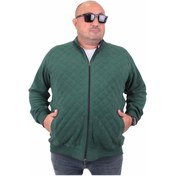 Resim Starbattal Büyük Beden Fermuarlı Hırka Diamond 23281 Neftı-Neftı 