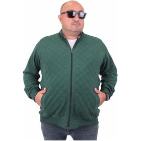 Resim Starbattal Büyük Beden Fermuarlı Hırka Diamond 23281 Neftı-Neftı 