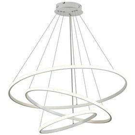 Resim 3 Halkalı Led Sarkıt Lamba, Avize, Ayarlanabilir, Dim Edilebilir, 52w Modern Tasarım, 20,40,60 Cm Beyaz 