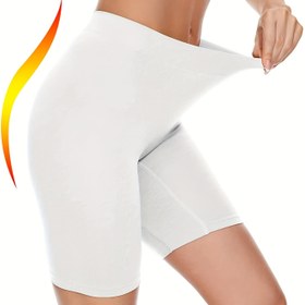 Resim Kadınlar için Rahat Yüksek Bel Şekillendirici Şortlar, Dikişsiz Tasarımıyla Şık Bir Fit Sağlayan Şortlar. 