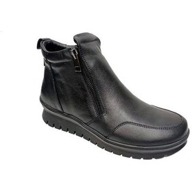 Resim Dr. Flexer Dr.flexer 010005-205 Hakiki Deri Anatomik Kadın Bot Siyah 