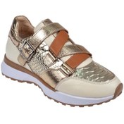 Resim Pullman İçi Dışı Hakiki Deri Kadın Spor Ayakkabı Plm-34138 Bej Bej 