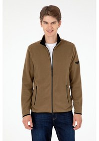 Resim U.S. Polo Assn. Erkek Haki Basic Polar Hırka 50298066-VR027 