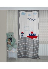 Resim Gemici Bip190 Çift Kanat Çocuk Odası Fon Perde 