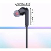 Resim Store Tak Çalıştır Type-C Kulakiçi Kablolu Kulaklık Mikrofonlu Iphone 15 Pro Max S24 Ultra Uygun Kulaklık (Siyah) 